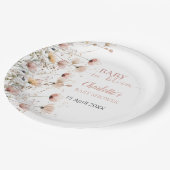wildflowers floral paper plates template papieren bordje (Gekanteld)