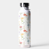 Wildflowers Floral Pattern Monogram Waterfles (Links)