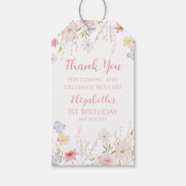 WILDFLOWERS Floral spring Favor tag Cadeaulabel