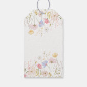 WILDFLOWERS Floral spring Favor tag Cadeaulabel (Achterkant)