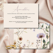 Wildflowers Floral Wedding Enclosure Kaart