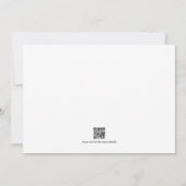 Wildflowers Floral Wedding Invitation | kleur van  Kaart (Achterkant)