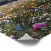 Wildflowers Floral Wedding Seating Chart Poster (Hoek)