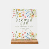 Wildflowers Flower Bar Acryl Bord (Voorkant)