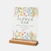 Wildflowers Flower Bar Acryl Bord (Hoek)