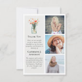 Wildflowers Foto Sympathy Funeral Bedankkaart (Voorkant)