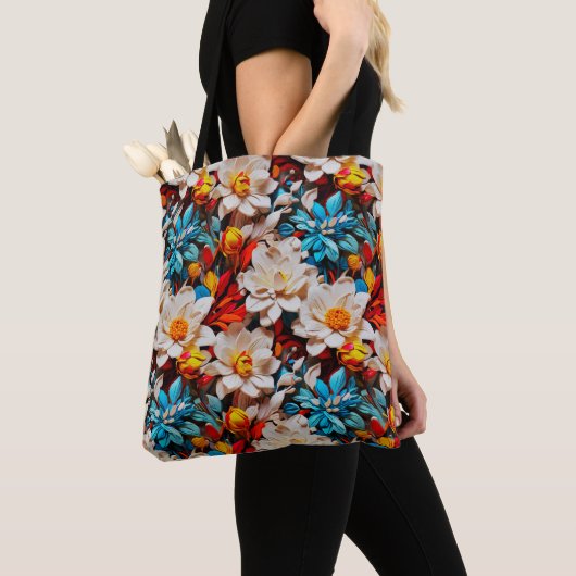 Wildflowers Galore Canvas tas (Dichtbij)