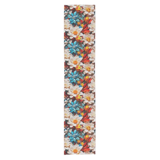 Wildflowers Galore Table Runner Korte Tafelloper (Voorkant)