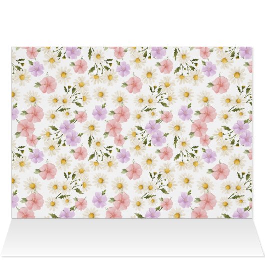 Wildflowers Ganzen Baby shower Bedankt (Binnen Horizontaal (Boven))