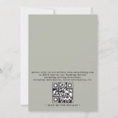 Wildflowers Garden Arch Rustic QR Code Wedding Kaart (Achterkant)