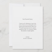 Wildflowers Garden Elegante bruiloft Bedankt Card (Achterkant)