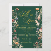 Wildflowers Gouden Herfst in Liefde en Details Huw Kaart (Voorkant)