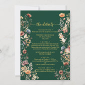 Wildflowers Gouden Herfst in Liefde en Details Huw Kaart (Achterkant)