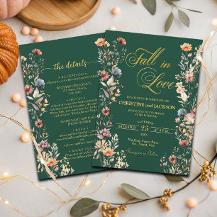 Wildflowers Gouden Herfst in Liefde en Details Huw Kaart