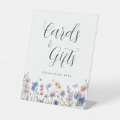 Wildflowers Greenery Vrijgezellenfeest Kaarten en Reclamebord Met Voetstuk (Voorkant)