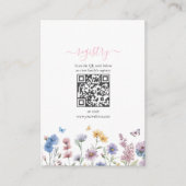 Wildflowers Greenery Vrijgezellenfeest Registry Informatiekaartje (Voorkant)