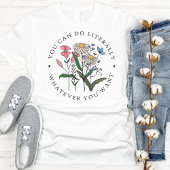   Wildflowers Handgetekend T-shirt