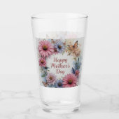 WildFlowers Happy Mother's Day Glas (Voorkant)