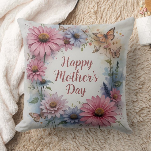 Wildflowers Happy Mother's Day Kussen (Deken)