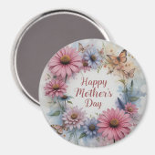 WildFlowers Happy Mother's Day Magneet (Voorkant / Achterkant)
