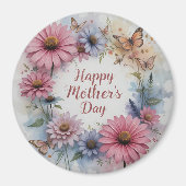 WildFlowers Happy Mother's Day Magneet (Voorkant)