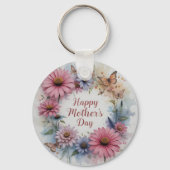 WildFlowers Happy Mother's Day Sleutelhanger (Voorkant)