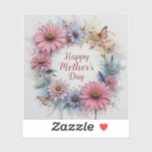 WildFlowers Happy Mother's Day Sticker (Vel)