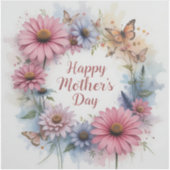 WildFlowers Happy Mother's Day Sticker (Voorkant)