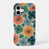 Wildflowers Harmonious Tones iPhone 16 Hoesje (Achterkant)