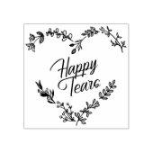 Wildflowers Heart Happy Tears Wedding Quote Rubberstempel (Afrduk)