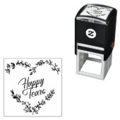 Wildflowers Heart Happy Tears Wedding Quote Zelfinktende Stempel (In situ)