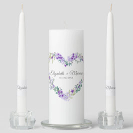 Wildflowers Heart in Purple Shades For Wedding