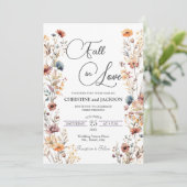 Wildflowers Herfst in de liefde Details op Back We Kaart (Staand voorkant)