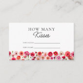 Wildflowers Hoeveel Kussen Bruidsspel Informatiekaartje (Voorkant)