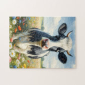 Wildflowers Holstein Dairy Koe Legpuzzel (Horizontaal)