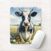 Wildflowers Holstein Dairy Koe Muismat (Met muis)