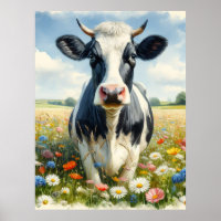Wildflowers Holstein Dairy Koe