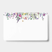 Wildflowers Homeschool Leerling ID  Badge (Achterkant)