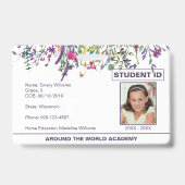 Wildflowers Homeschool Leerling ID  Badge (Voorzijde)
