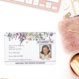 Wildflowers Homeschool Leerling ID Badge