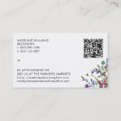 Wildflowers Honey Boerderij Visitekaartje (Achterkant)