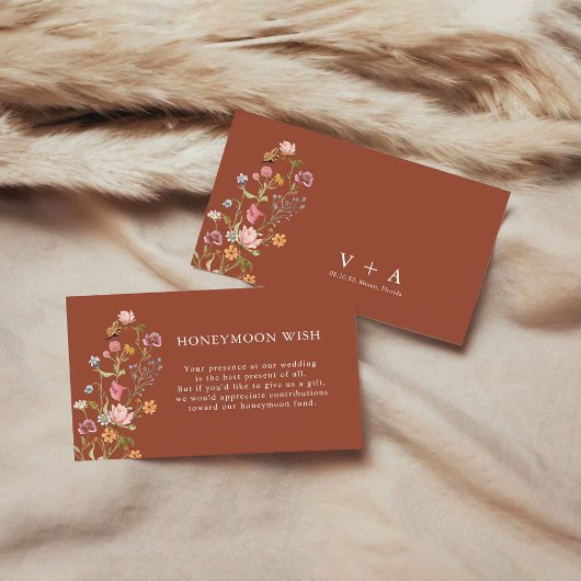 Wildflowers Honeymoon Wish Enclosure Kaart