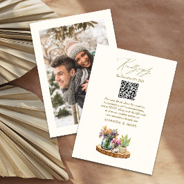 Wildflowers hout Mason Jars Boho Bohemian Wed RSVP