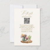 Wildflowers hout Mason Jars Boho Bohemian Wed RSVP (Voorkant)