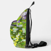 Wildflowers Impasto Schilderen Originele Bloemenku Sling Bag (Rechts)