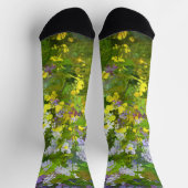Wildflowers Impasto Schilderen Originele Bloemenku Sokken (Top)