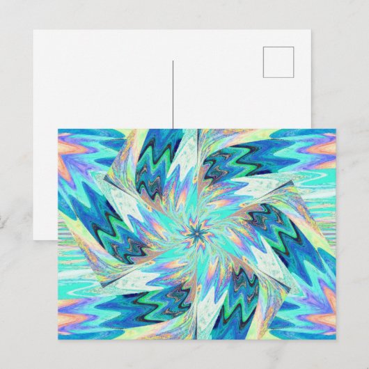 WILDFLOWERS IN Briefkaart PASTELS 4 (Voorkant / Achterkant)