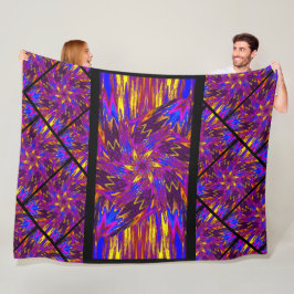 Wildflowers in Pastels 14 Fleece Deken