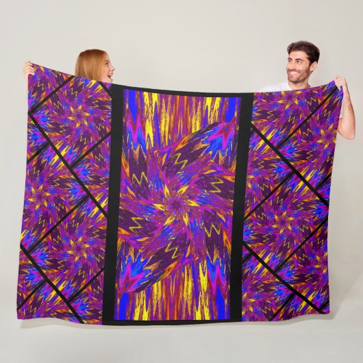 Wildflowers in Pastels 14 Fleece Deken (In situ)