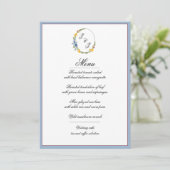 Wildflowers in Primary Colors Menu Kaart (Staand voorkant)